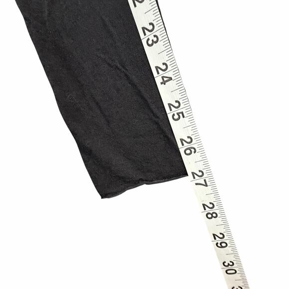 Transit Par Such T Shirt Dress M Black Modal Wool Stretch Asymmetric Lagenlook - Picture 12 of 16